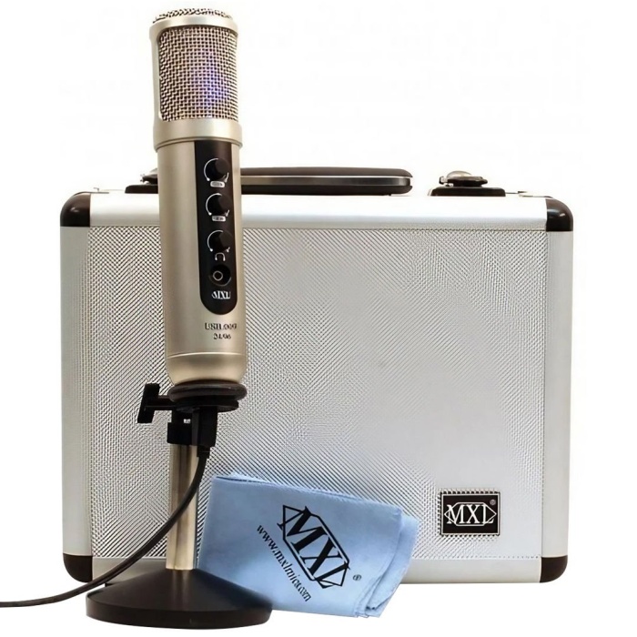 MXL Microphones 01 0028 USB 009 Profesyonel USB Condenser Kayıt Mikrofonu | 24-bit/96kHz Kayıt Zero-Latency İzleme
